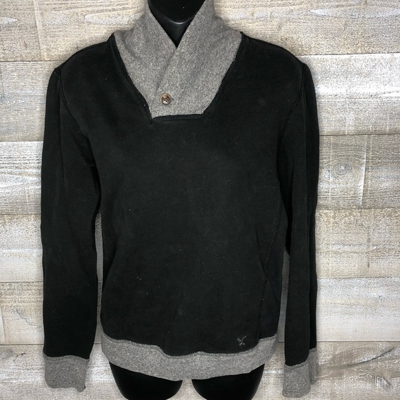 American Eagle Outfitters | Sweaters | American Eagle Black Athletic Fit  Cowl Neck Sweater | Poshmark